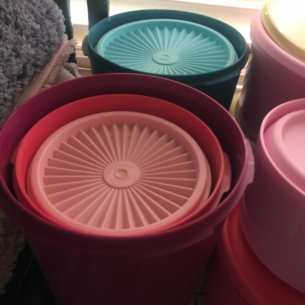 Tupperware Pink or  Blue Food Storage Containers